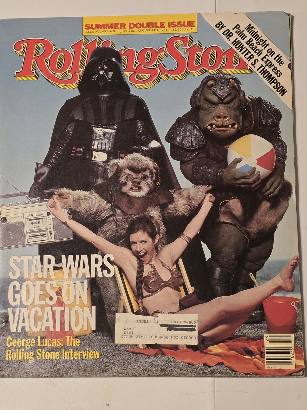 Rolling Stone Magazine, Titled "Star Wars Goes On Vacation," (No. 400/401)